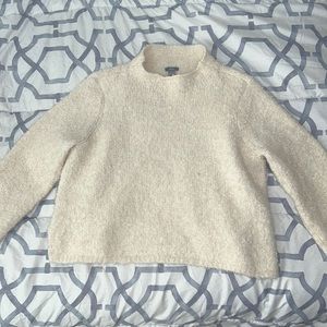 Fluffy White Sweater